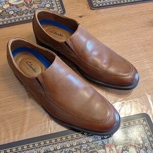 Clarks brown leather shoes